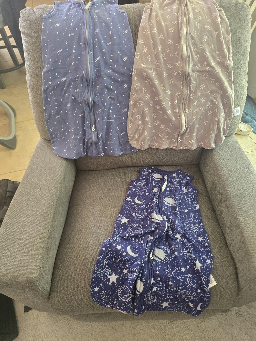 Source Unknown Kids Sleep Sacks - Blue, Purple, Mauve
